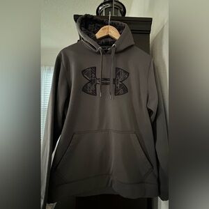 Under Armour Gray Hoodie with Print Logo